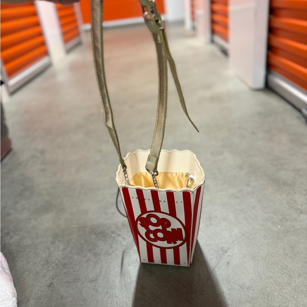 Popcorn Bucket Style Bag with Strap